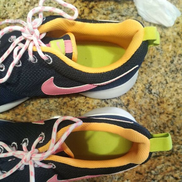 Nike Roshe Run GS Athletic Casual Shoes Midnight Navy - Size 7Y EU 40 Women's 8 - Picture 11 of 12